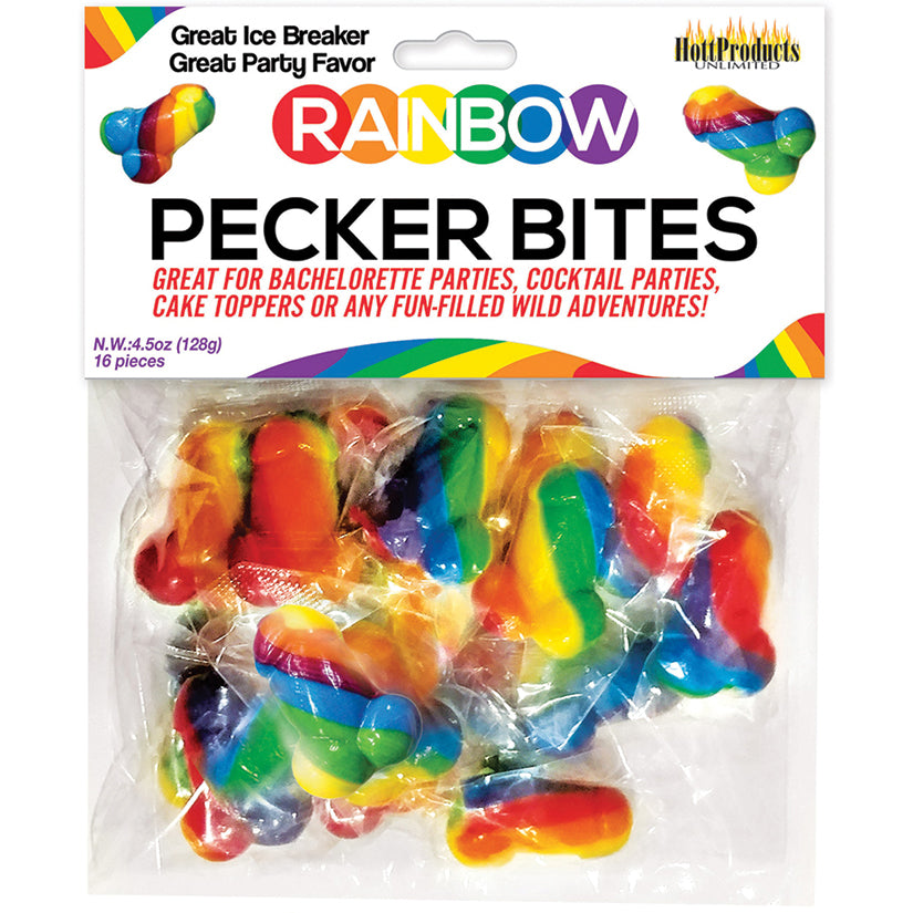Rainbow Pecker Bites 16pcs
