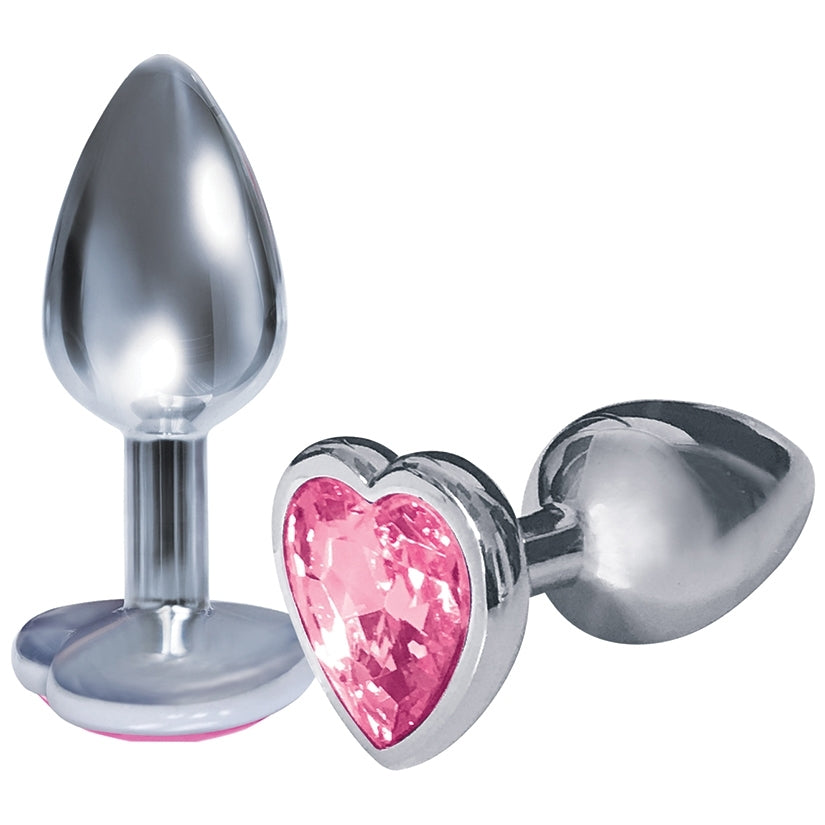 The 9'S The Silver Starter Bejeweled Heart Plug