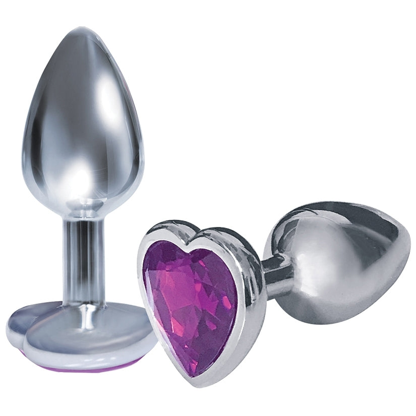 The 9'S The Silver Starter Bejeweled Heart Plug