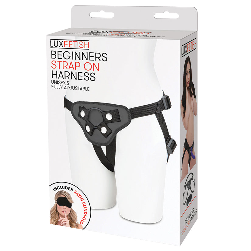 Lux Fetish Beginners Strap-On Harness-Black