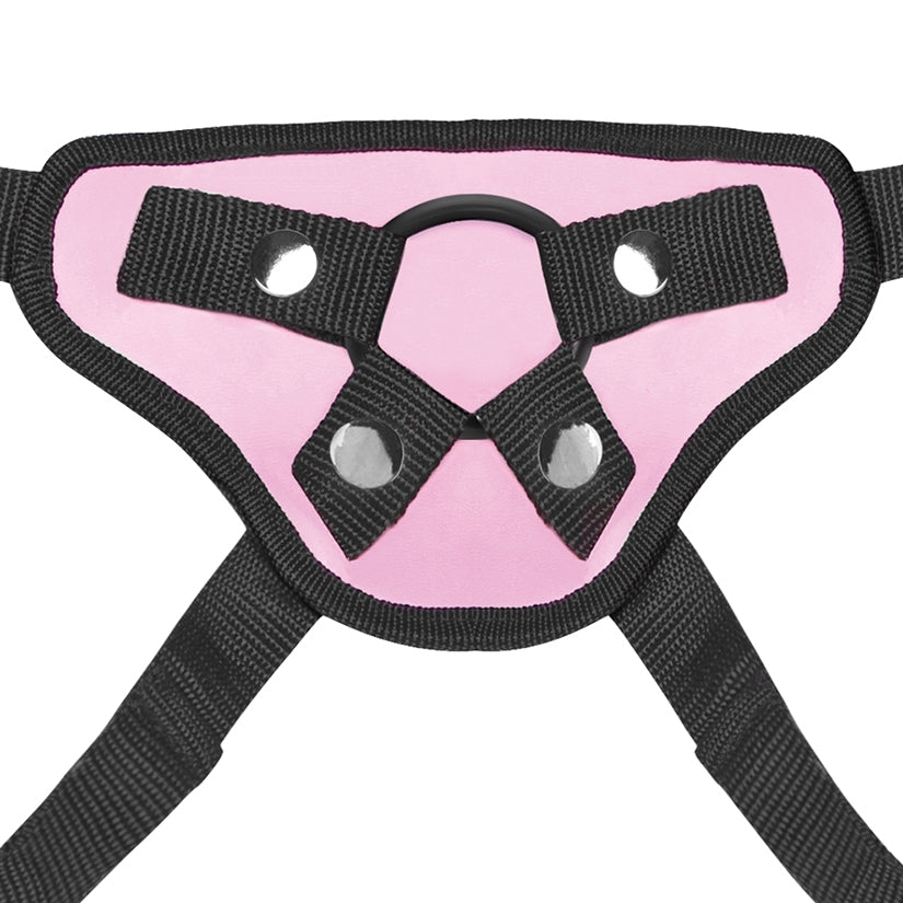 Lux Fetish Pretty In Pink Strap-On Harness-Pink