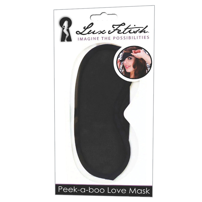 Lux Fetish Peek-A-Boo Love Mask