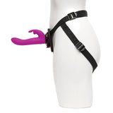 Happy Rabbit Vibrating Strap On Harness Set-Purple