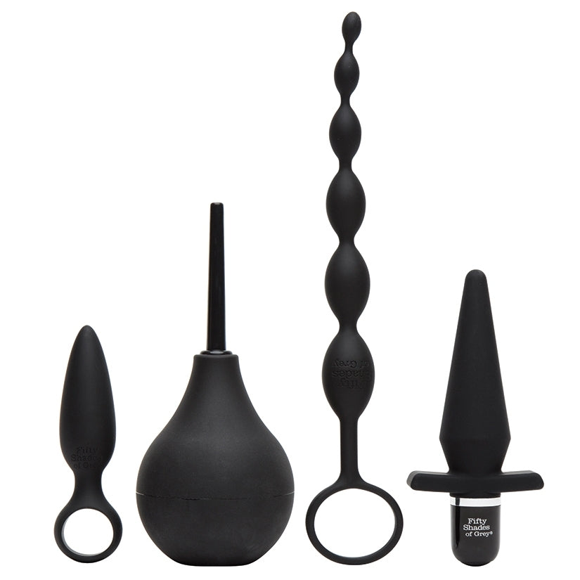 Fifty Shades Of Grey Pleasure Overload Starter Anal Kit (4 Piece Kit)