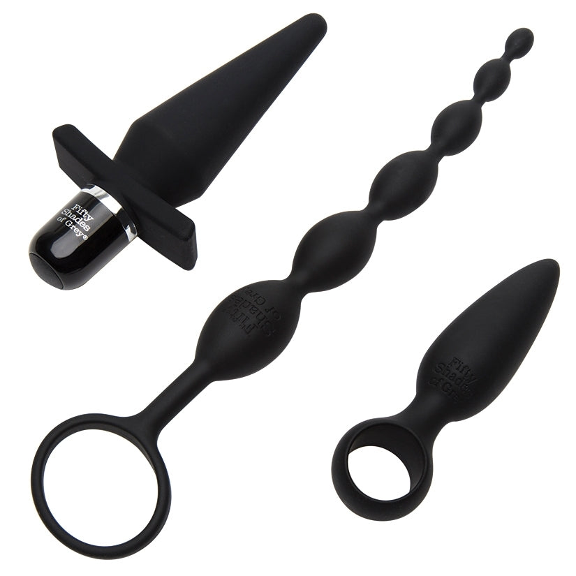 Fifty Shades Of Grey Pleasure Overload Starter Anal Kit (4 Piece Kit)