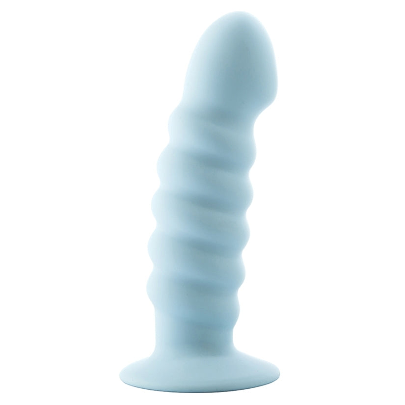 Paris Silicone Swirl Dong-Pastel Blue 6"