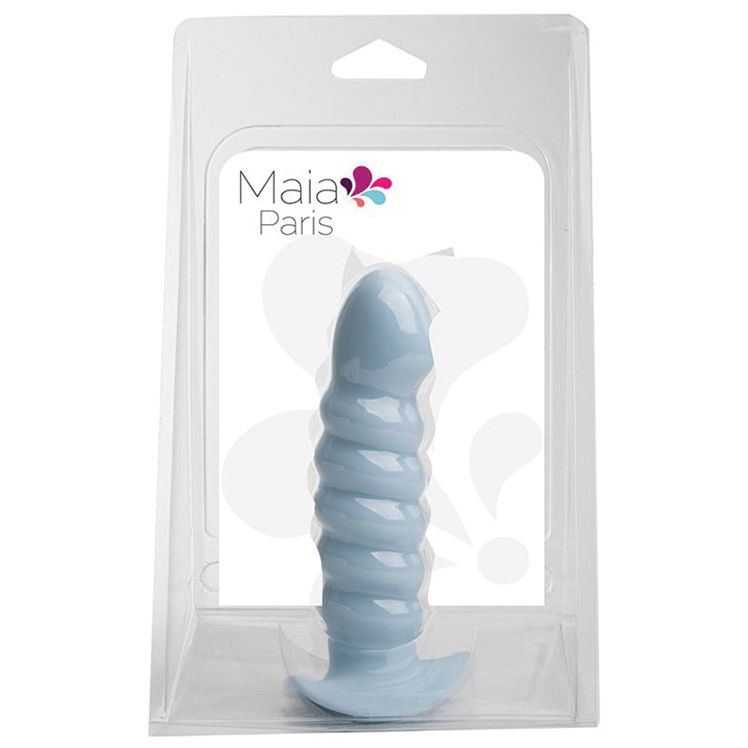 Paris Silicone Swirl Dong-Pastel Blue 6"