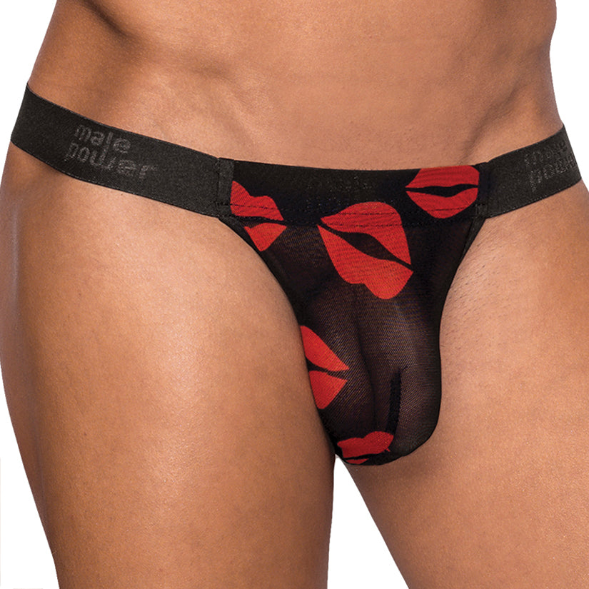 Male Power Kiss Me Micro Thong-Black