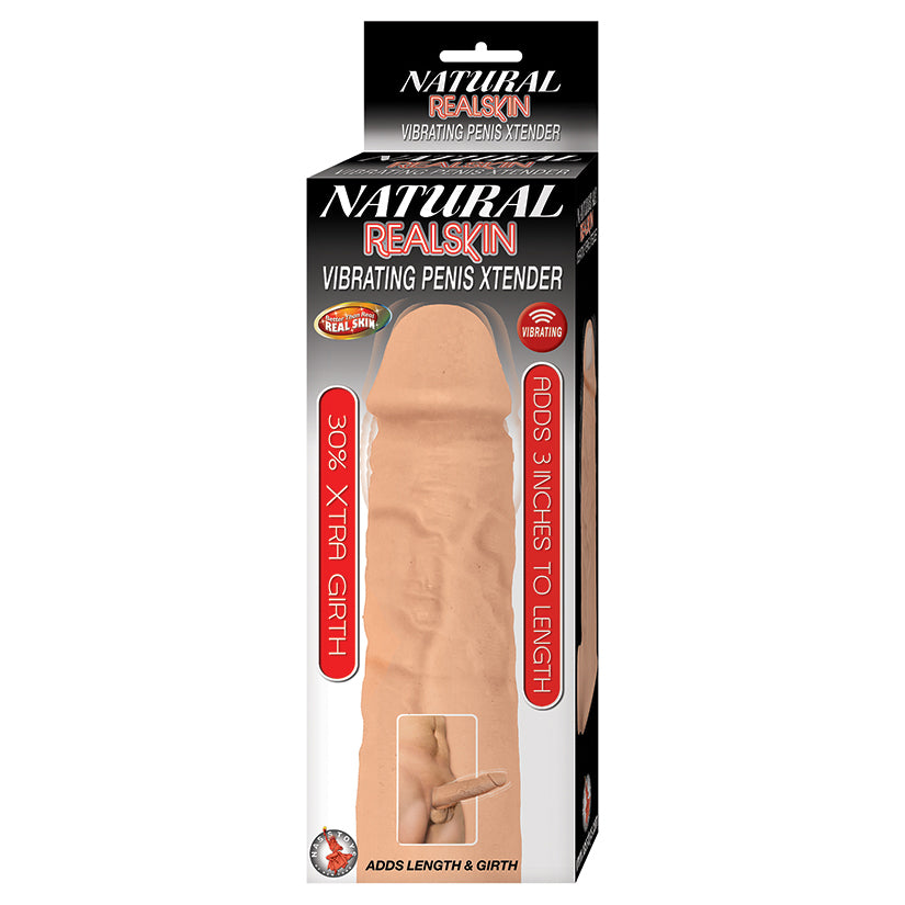 Natural Realskin Vibrating Penis Xtender