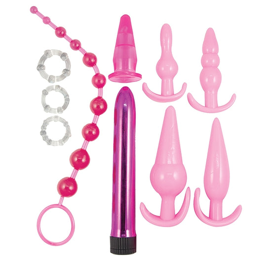Pink Elite Collection Anal Play Kit-Pink