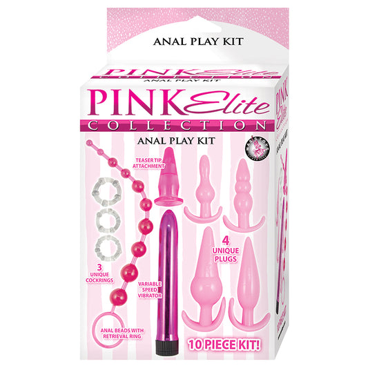 Pink Elite Collection Anal Play Kit-Pink