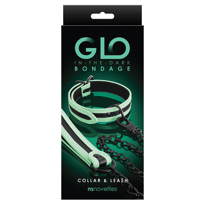 GLO Bondage Collar And Leash