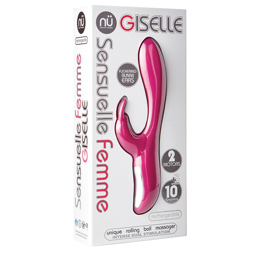 Sensuelle Giselle Rabbit- Magenta 11"