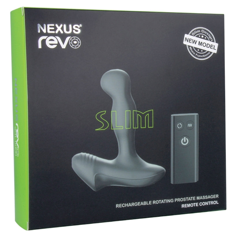 Nexus Revo Slim Rotating Prostate Massager-Black