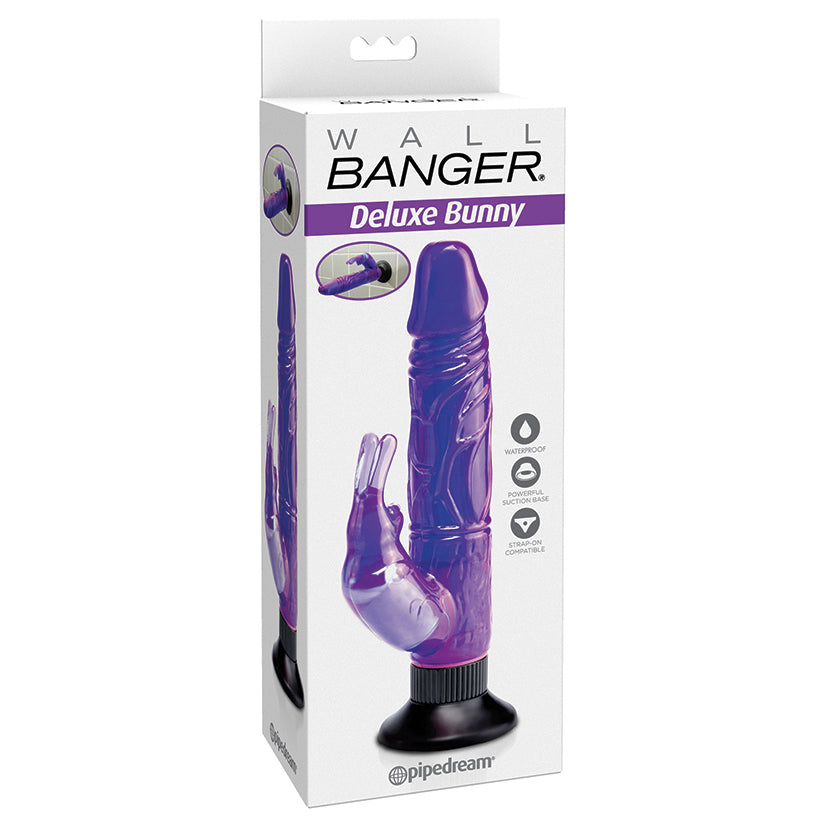 Waterproof Wallbangers Deluxe Bunny-Purple 5.2"