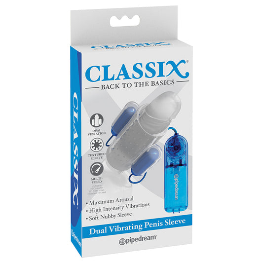 Classix Dual Vibrating Penis Sleeve