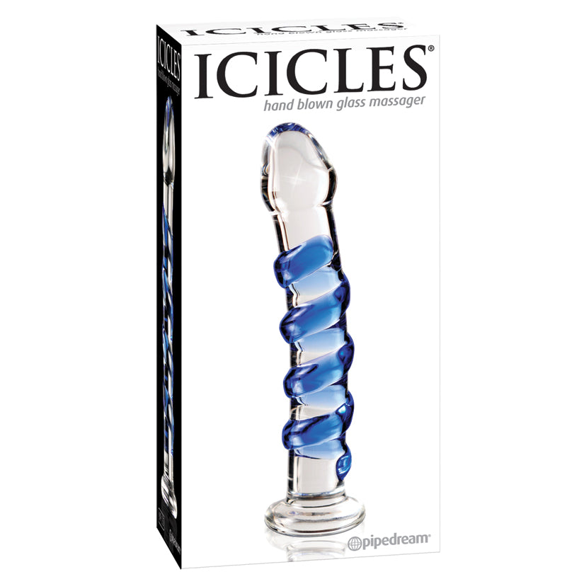 Icicles No.5-Blue Swirl 7"