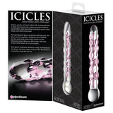 Icicles No.7-Pink Speckels 7"