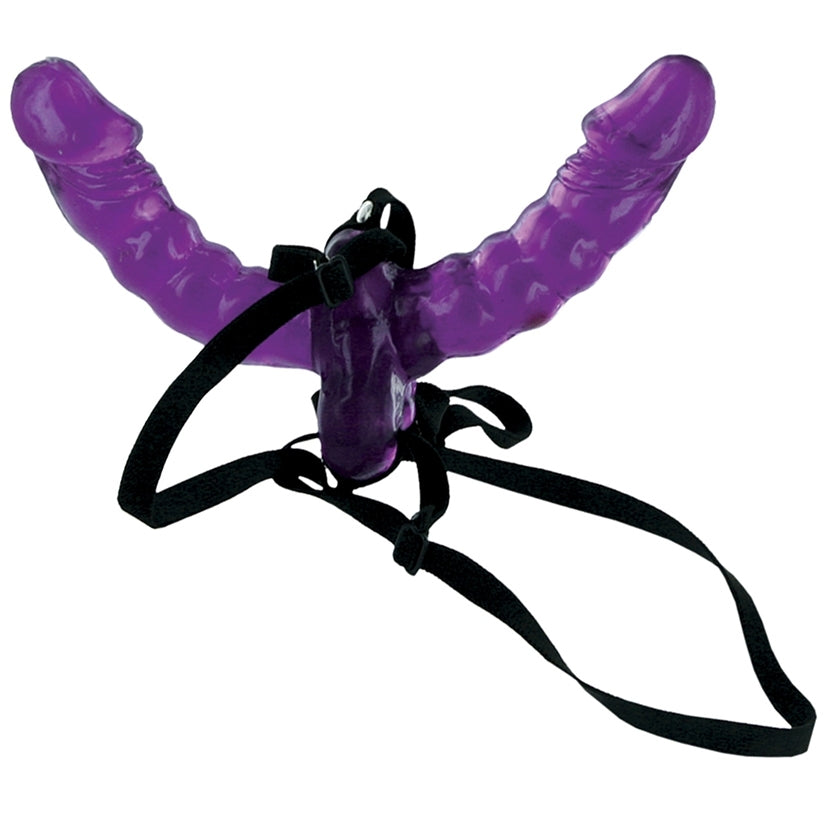 Fetish Fantasy Double Delight Strap-On Purple 6"