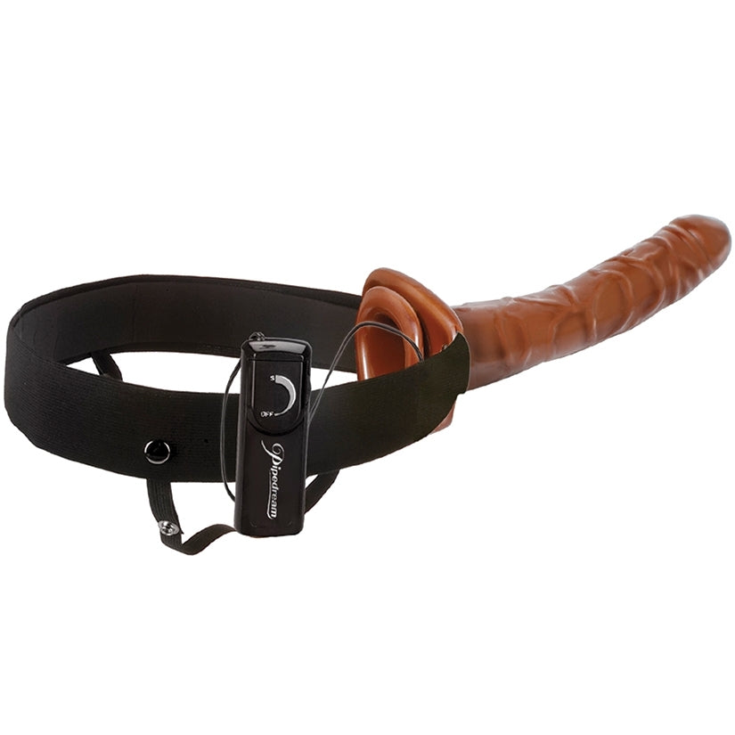 Fetish Fantasy Chocolate Dream Vibrating Hollow Strap-On