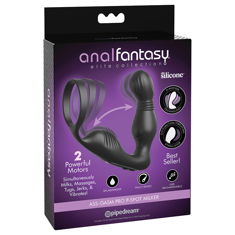 Anal Fantasy Elite Ass Gasm Pro P-Spot Milker-Black