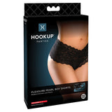 Hookup Panties Pleasure Pearl Boy Shorts-Black S-L