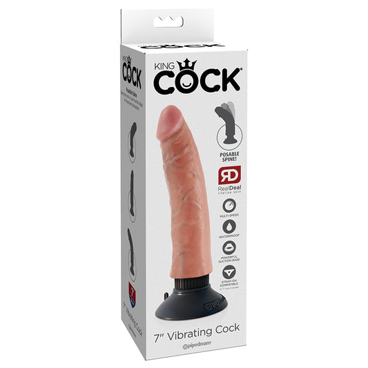 King Cock Vibrating Cock 7"