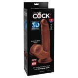 King Cock Plus Triple Density Cock With Swinging Balls 8"