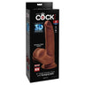 King Cock Plus Triple Density Cock With Swinging Balls 8"