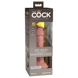 King Cock Elite Dual Density Silicone Cock 6"