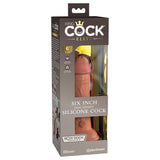 King Cock Elite Dual Density Silicone Cock 6"