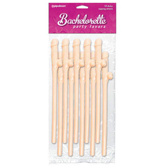 Bachelorette Party Dicky Sipping Straws-10pk