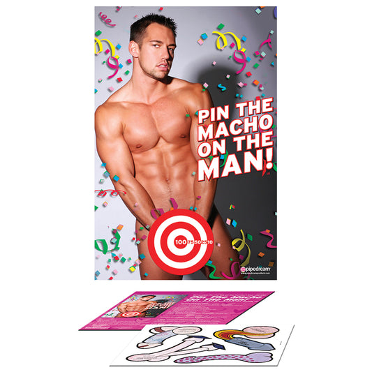 Pin The Macho On The Man! Game