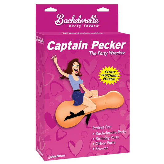 Bachelorette Party Captain Pecker Inflatable Party Pecker