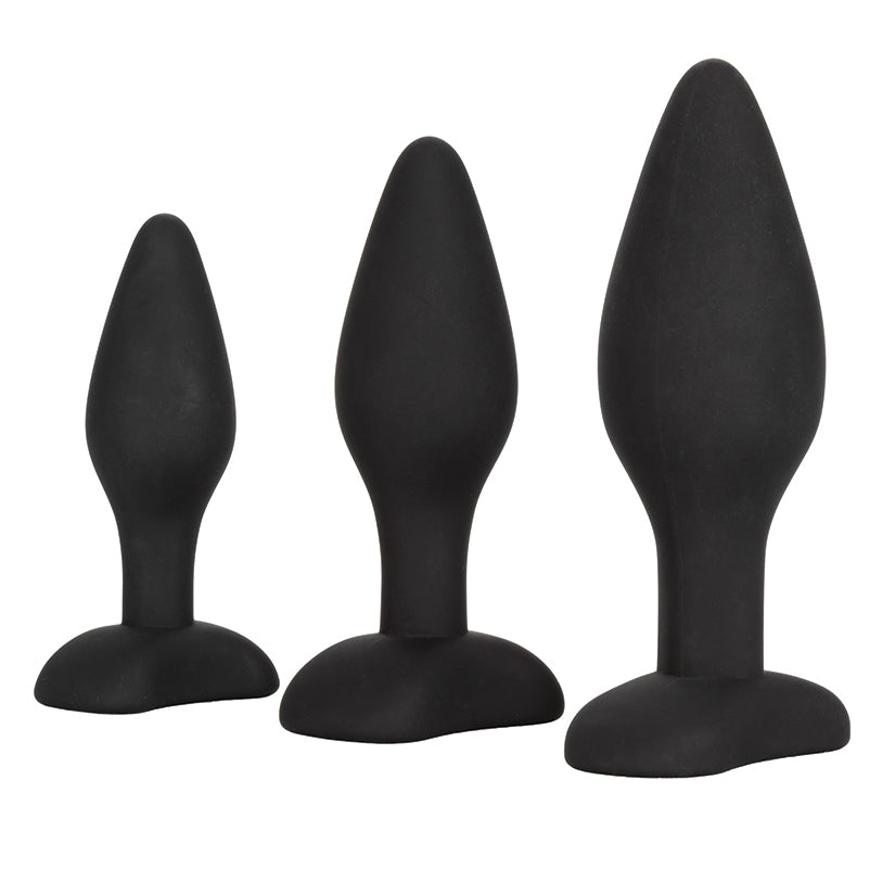 Silicone Anal Exerciser Kit-Black