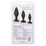 Silicone Anal Exerciser Kit-Black