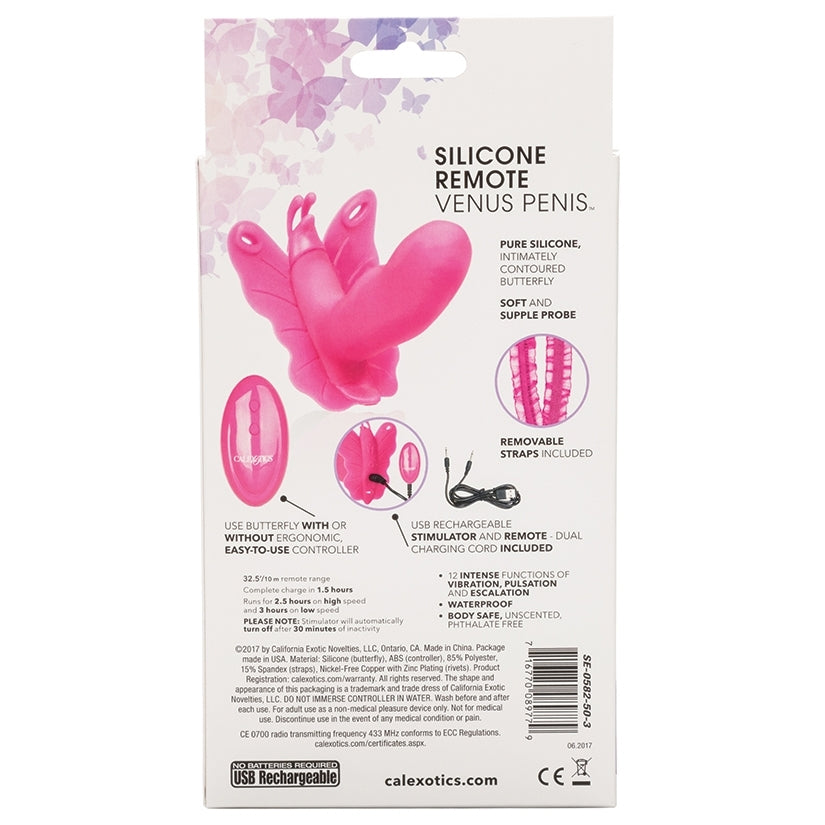 Venus Butterfly Silicone Remote Venus Penis-Pink