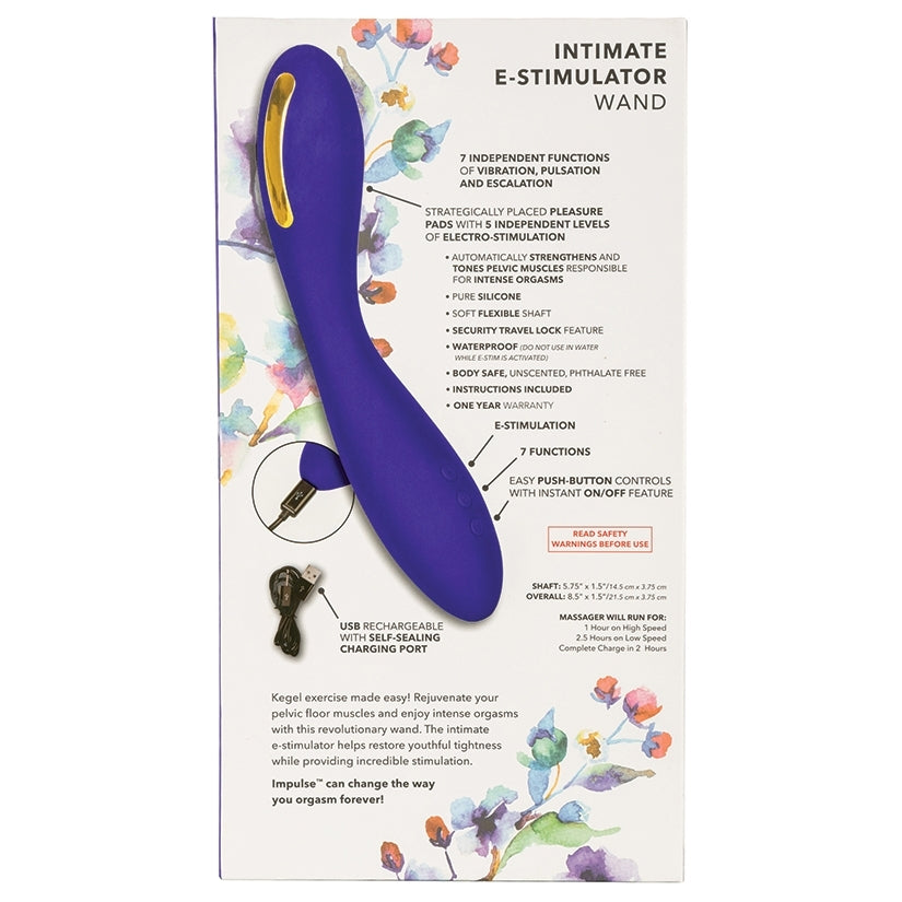 Impulse Intimate E-Stimulator Wand-Purple 8.5"