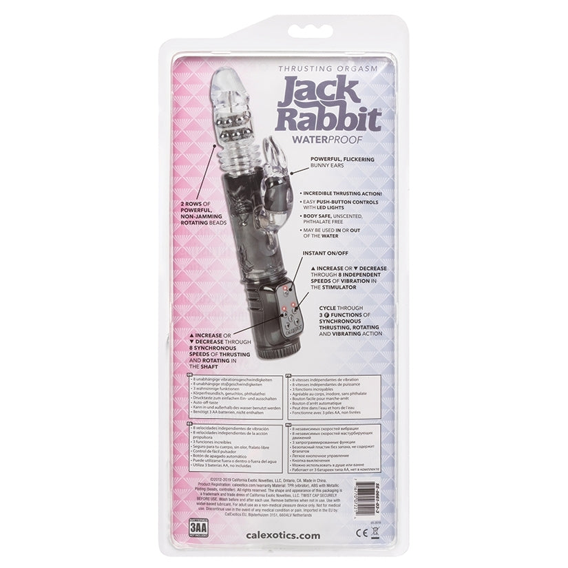 Thrusting Orgasm Jack Rabbit-Black 5.25"