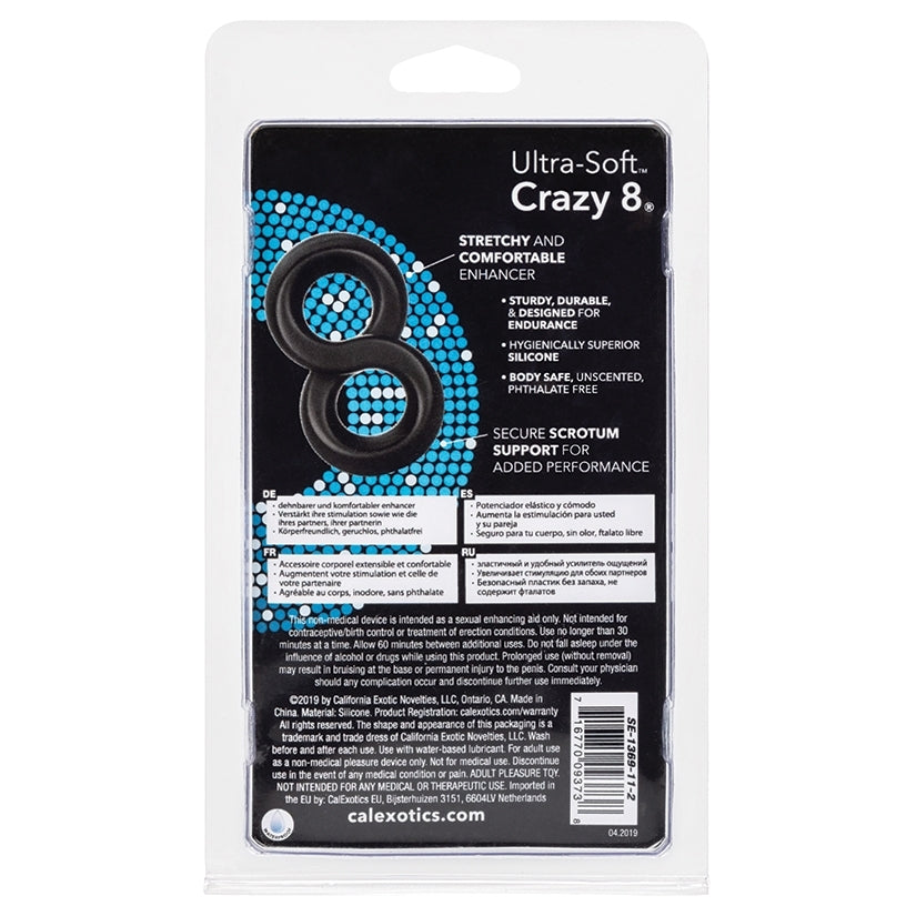 Ultra-Soft Crazy 8 Ring-Black