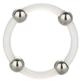 Steel Beaded Silicone Ring Large