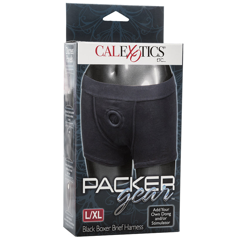 Packer Gear Boxer Brief Harness-Black