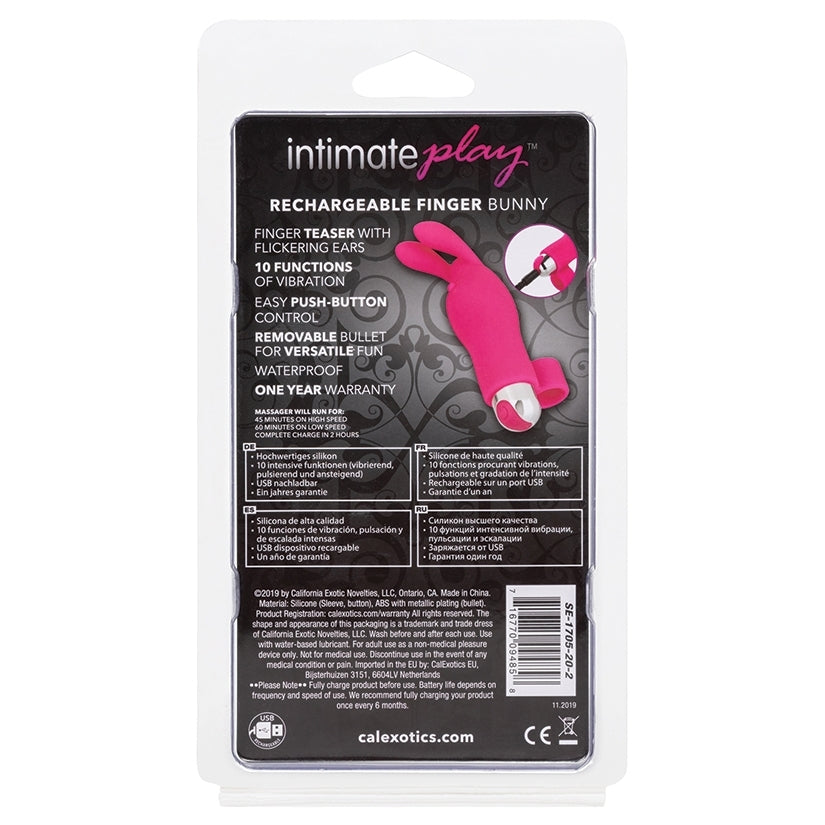 Intimate Play Rechargeable Finger Bunny