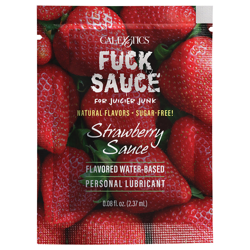 Fuck Sauce Water-Based Lubricant-Strawberry Foil .08oz