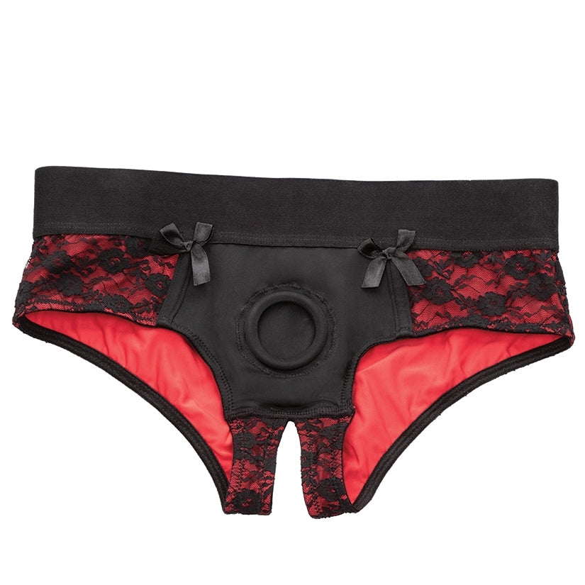 Scandal Crotchless Pegging Panty Set