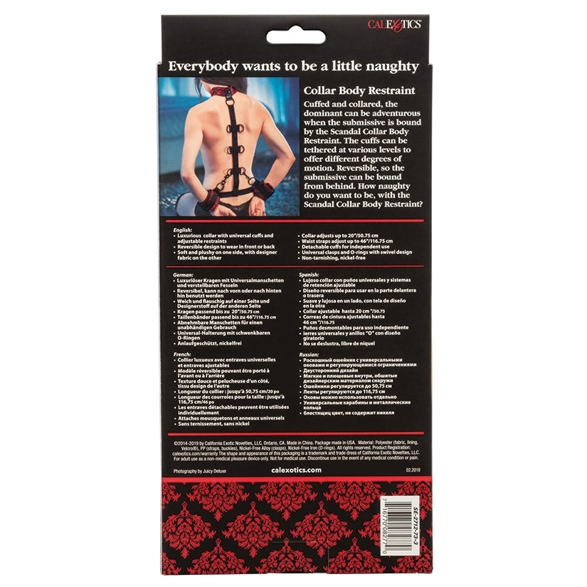 Scandal Collar Body Restraint-Red