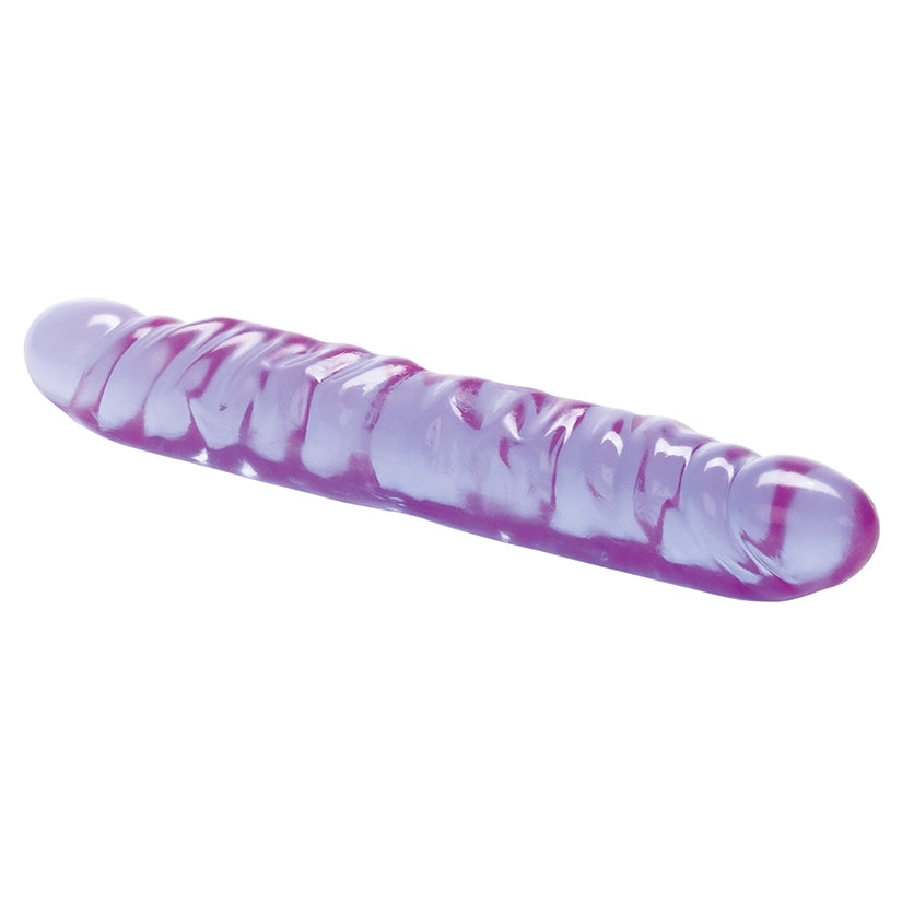 Reflective Gel Veined Double Dong-Purple 12"