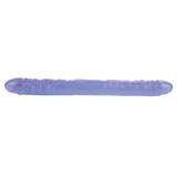 Reflective Gel Veined Double Dong-Purple 18"