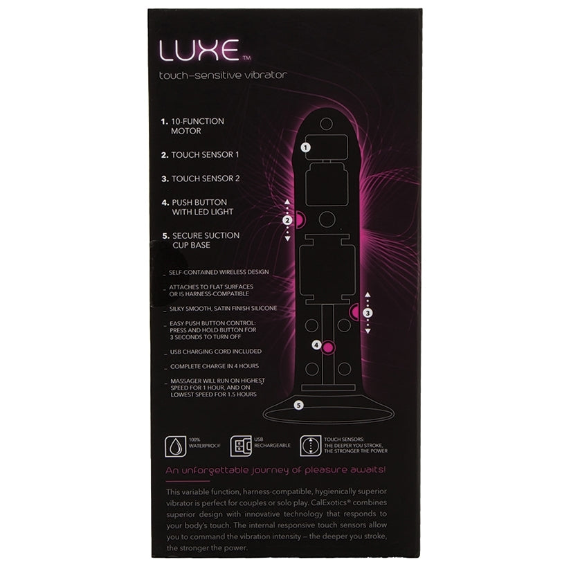 Luxe Touch-Sensitive Vibrator-Purple 6.5"