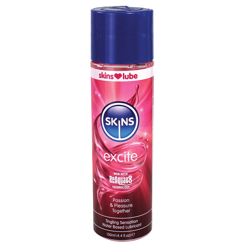 Skins Excite Tingling Water Based Lubricant 4.4oz